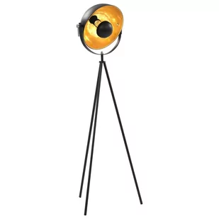vidaXL vidaXL Lampa stojąca, E27, czarno-złota, 31 cm - Lampy stojące - miniaturka - grafika 1