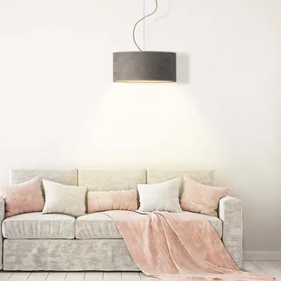 LYSNE Lampa wisząca z regulacją wysokości HAJFA VELVET fi 40 cm kolor szary 14529V/7 kolor szary - Lampy sufitowe - miniaturka - grafika 11