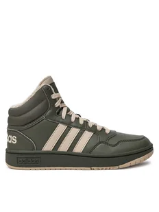 adidas Sneakersy Hoops Mid 3.0 IH7895 Zielony - Buty dla chłopców - miniaturka - grafika 1