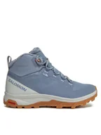 Buty trekkingowe damskie - Salomon Trekkingi Outsnap Climasalomon™ Waterproof L47289900 Niebieski - miniaturka - grafika 1