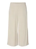 Spodnie damskie - Pieces Kuloty "Vinsty" w kolorze beżowym - miniaturka - grafika 1
