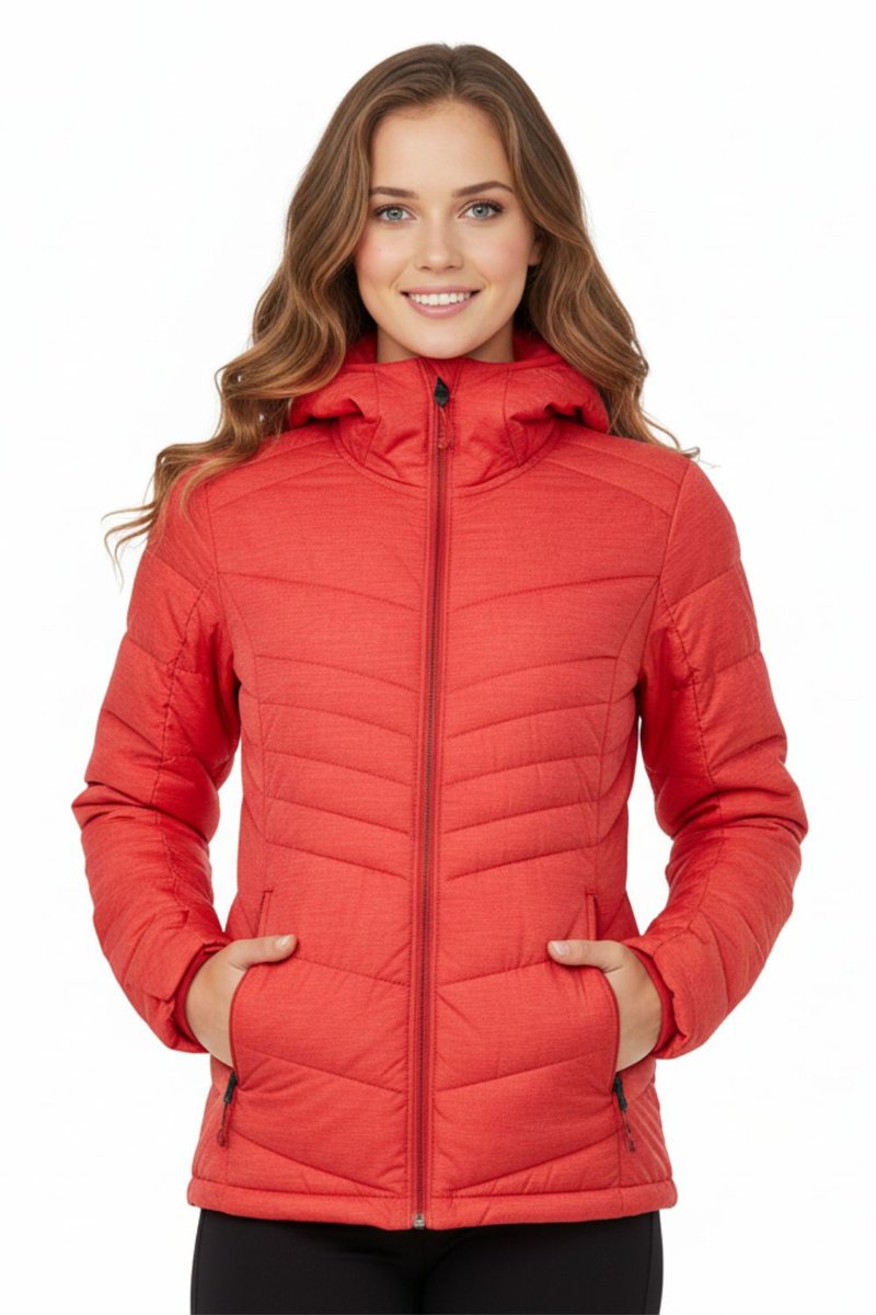 Kurtka damska Killtec zimowa czerwona z membrana 10k-XXL
