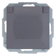 Gniazdka elektryczne - Abex Perła antracyt gniazdo bryzgoszczelne +0) PT-16PH PT-16PH-antracyt - miniaturka - grafika 1