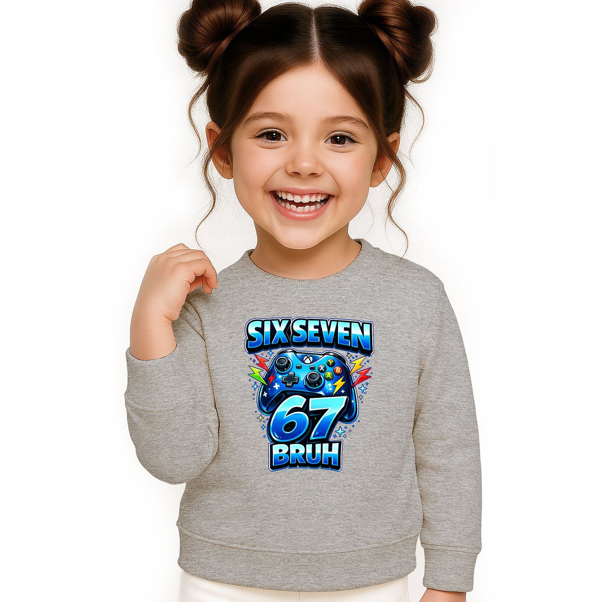 BLUZA DZIECIĘCA 67 SIX SEVEN VIRAL GAMER BRUH 104 DLA CHŁOPCA