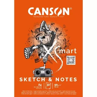 Blok rysunkowy A4 50k 90g XSmart         Sketch&Notes Canson - Podobrazia, bloki, papiery - miniaturka - grafika 1
