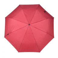 Parasole - Parasol damski Knirps T.205 2cross Red automatyczny składany ecorepel - miniaturka - grafika 1