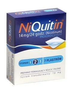 GlaxoSmithKline NiQuitin-2 14mg/24h 7 szt. - Rzucanie palenia - miniaturka - grafika 1