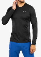 Bluzy damskie - Bluza Salewa Puez Melange Dry L/S Tee - black out melange - miniaturka - grafika 1