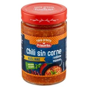 PRIMAVIKA Danie Roślinne Chilli Sin Carne 300g - - Szybkie dania obiadowe - miniaturka - grafika 1