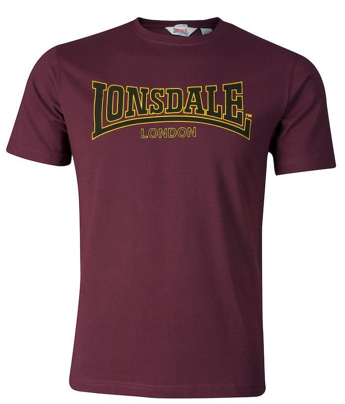 T-shirt Lonsdale CLASSIC bordowy-XXL
