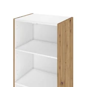 Szafki łazienkowe - Słupek łazienkowy wiszący Remix 45x33x173 cm brązowy złoty dąb Sensea - miniaturka - grafika 1