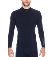 Bluzy sportowe męskie - Brubeck Bluza męska Extreme Wool granatowa r. XXL LS11920 - miniaturka - grafika 1