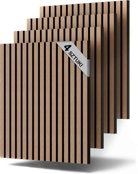 Panele 3d Ścienne Samoprzylepne Tapeta Lamele 5mm - 4 Sztuki