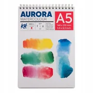 Podobrazia, bloki, papiery - Blok do akwareli AURORA Hot Pressed 300g/m2 A5 na - miniaturka - grafika 1