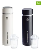 Butelki dla niemowląt - tommee tippee Zestaw "GoPrep" w kolorze biało-czarnym do przygotowywania pokarmu - miniaturka - grafika 1