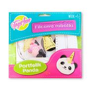 Zabawki kreatywne - Stnux Filcowy portfelik Panda - miniaturka - grafika 1