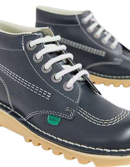 KICKERS MŁODZIEŻOWE BOTKI SKÓRZANE LOGO 41 ŻTK