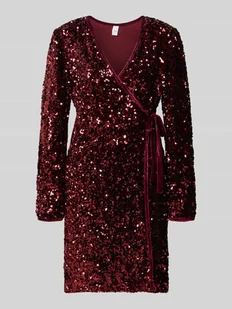 Sukienka koktajlowa z cekinami model ‘ELLE’ - Sukienki - miniaturka - grafika 1