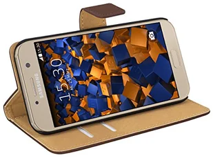 mumbi pokrowiec Bookstyle Case kompatybilne z Samsung Galaxy A5 2017 etui na telefon komórkowy Case Wallet, brązowe - Etui i futerały do telefonów - miniaturka - grafika 1