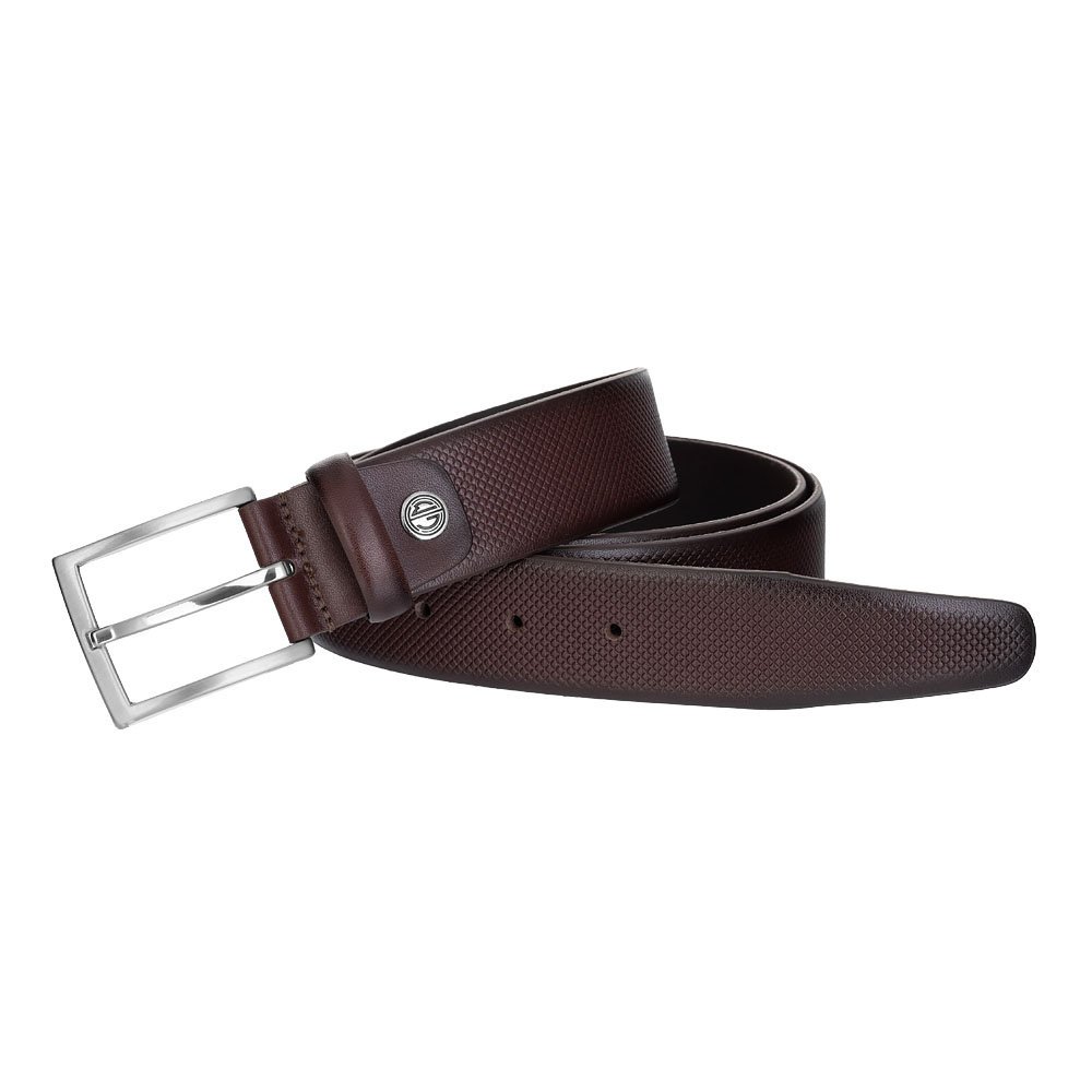 Pasek skórzany antyalergiczny Lindenmann 392 - Brązowy ciemny 105 cm