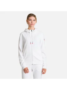 Bluza Rossignol W Logo Sweat Fz Hood Fl biały L - Bluzy damskie - miniaturka - grafika 1