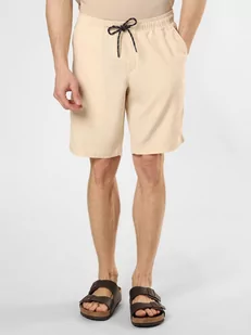 Tommy Hilfiger - Spodenki męskie z dodatkiem lnu  Harlem, beżowy - Spodenki męskie - miniaturka - grafika 1