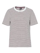 Koszulki i topy damskie - Pieces Koszulka "Pcria" w kolorze biało-bordowym - miniaturka - grafika 1