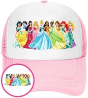 Czapki i chusty sportowe męskie - Czapka z Daszkiem Księżniczki Różowa z Nadrukiem Lato Siatka Bejsbolówka - miniaturka - grafika 1
