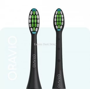 Końcówki Oravio Advanced & Tongue Scraper Black - Końcówki do szczoteczek elektrycznych - miniaturka - grafika 1