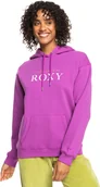 Bluzy damskie - bluza damska ROXY SURF STOKED HOOD BRUSHED Vivid Viola - MNF0 - miniaturka - grafika 1