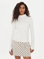 Bluzy damskie - Guess Bluza Marika V4YP12 KCD02 Beżowy Slim Fit - miniaturka - grafika 1