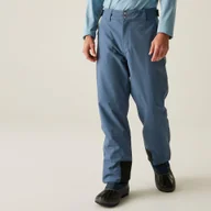 Spodnie sportowe męskie - Dare 2b Spodnie narciarskie męskie z membraną z szelkami Achieve II Niebieski, Rozmiar: 2XL - miniaturka - grafika 1