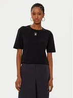 Koszulki i topy damskie - Patrizia Pepe T-Shirt 8M1612/J089-K103 Czarny Regular Fit - miniaturka - grafika 1