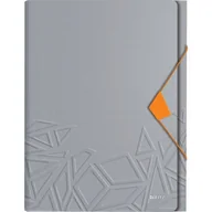 Teczki i skoroszyty - Teczka z przegródkami Leitz Urban Chic, PP, A4, mieści 250 kartek, szara 39970088 - miniaturka - grafika 1