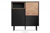 Komody - Komoda w stylu loft na czarnych nogach LOFTY Konsimo - miniaturka - grafika 1