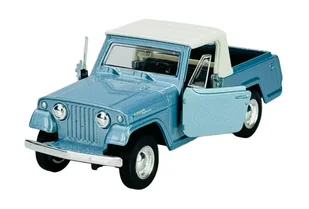 WELLY OLD TIMER 1967 JEEP JEEPSTER COMMANDO PICKUP NIEBIESKI 1:34 43826 - Samochody i pojazdy dla dzieci - miniaturka - grafika 1