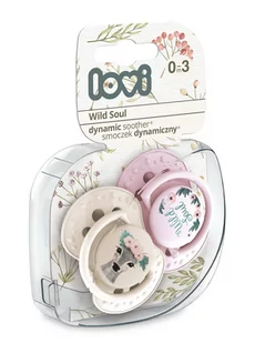 Lovi Lovi Dynamiczny smoczek uspokajający 0-3 m-ce Wild Soul Girl - 2 szt. - Smoczki uspokajające - miniaturka - grafika 2