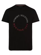Koszulki męskie - Tommy Hilfiger - T-shirt męski, czarny - miniaturka - grafika 1