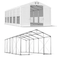 Pawilony ogrodowe - Namiot Imprezowy Całoroczny 5x10x3,5 Biały WINTER PLUS ISD - miniaturka - grafika 1