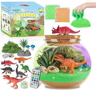 Magiczna Kula Terrarium Świecąca LED Z Dinozaurem Eksperymenty - Masy plastyczne Magiczna Kula Terrarium Świecąca LED Z Dinozaurem Eksperymenty - Masy plastyczne - miniaturka - grafika 1