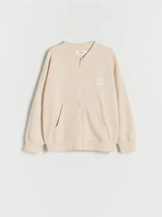 Reserved - Bluza z haftem - kremowy - Bluzki dla dziewczynek - miniaturka - grafika 1