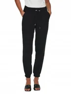 Spodnie damskie - ONLY DAMSKIE SPODNIE CZARNE DRESOWE WISKOZA 34X30 JPA - miniaturka - grafika 1