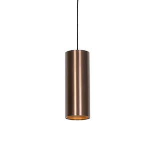 QAZQA Designerska lampa wisząca ciemny brąz - Tubo - Lampy sufitowe - miniaturka - grafika 1