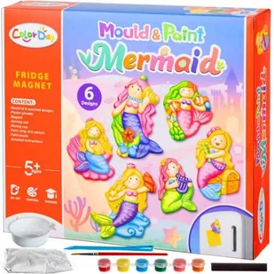 Magnesy na Lodówkę Zrób to Sam Syrenki Syreny DIY Zestaw Kreatywny Magnes KRUZZEL - Magnesy - miniaturka - grafika 1