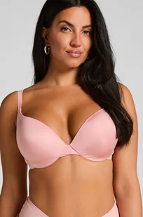 Hunkemöller Usztywniony biustonosz push-up z fiszbinami Smooth Różowy - Biustonosze - miniaturka - grafika 1