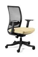 Fotele i krzesła biurowe - Fotel biurowy, ergonomiczny, Anggun - M, buttercup, czarny - miniaturka - grafika 1