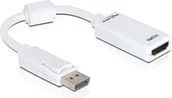 Złącza, przejściówki, adaptery - Delock DisplayPort - HDMI biały 61767 - miniaturka - grafika 1