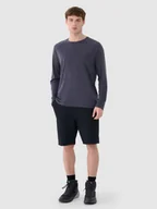 Spodenki męskie - 4F Spodenki trekkingowe 4Way Stretch męskie 4FWSS25TFSHM0877-20S Czarny Roz. M - miniaturka - grafika 1