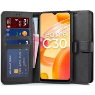 Etui i futerały do telefonów - Tech-Protect Etui Air Wallet do Realme C30 Czarny - miniaturka - grafika 1