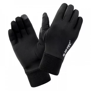 Rękawiczki HI-TEC JANNI do biegania L/XL czarne - Rękawiczki rowerowe - miniaturka - grafika 1